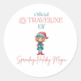 Official Traveluxe Elf Runder Aufkleber