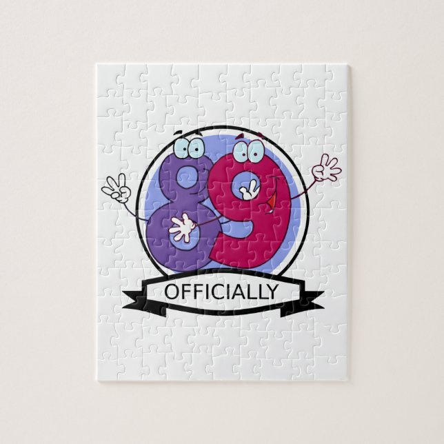 Officially 89 Birthday Banner (Vertikal)