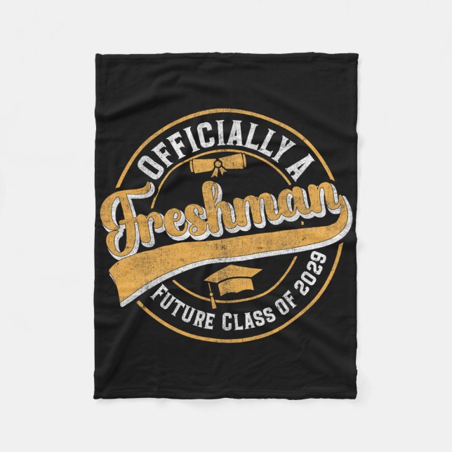 Officially A Freshman Cl Of 2029 First Day Of 9th  Fleecedecke (Vorderseite)