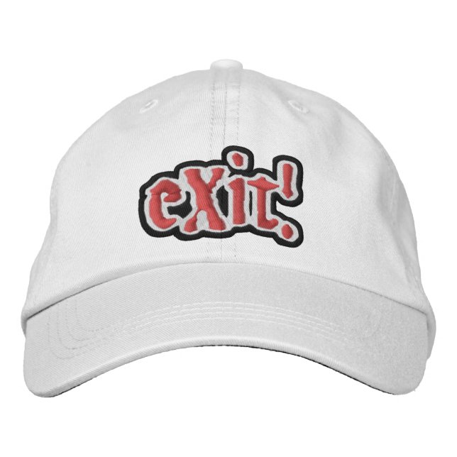 Officiel (c) eXit ! Casquette en BLANC ! (Devant)