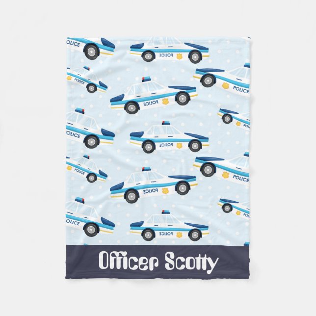 Officier ajouter le nom police couverture bébé (Devant)