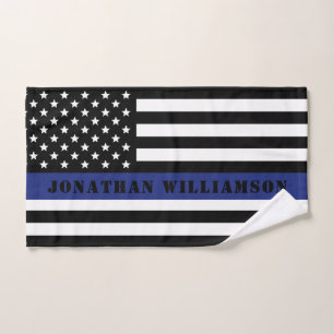 Officier De Police De Ligne Bleue Mince Départemen
