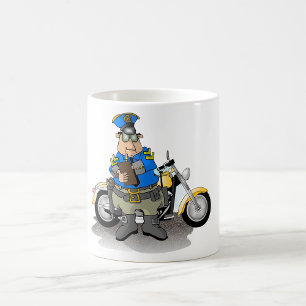 Officier De Police Écrivant Un Billet Mug