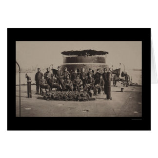 Officiers sur le pont du USS Monitor 1861