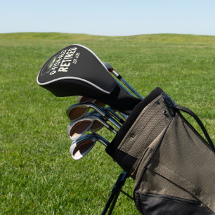 Offishally remüde Est. 2025 Ruhestand Fisher Vater Golf Headcover