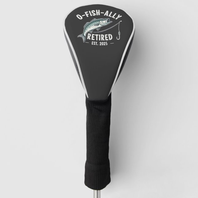 Offishally Ruhestand 2025 Fisher Vater Ruhestand Golf Headcover (Vorderseite)