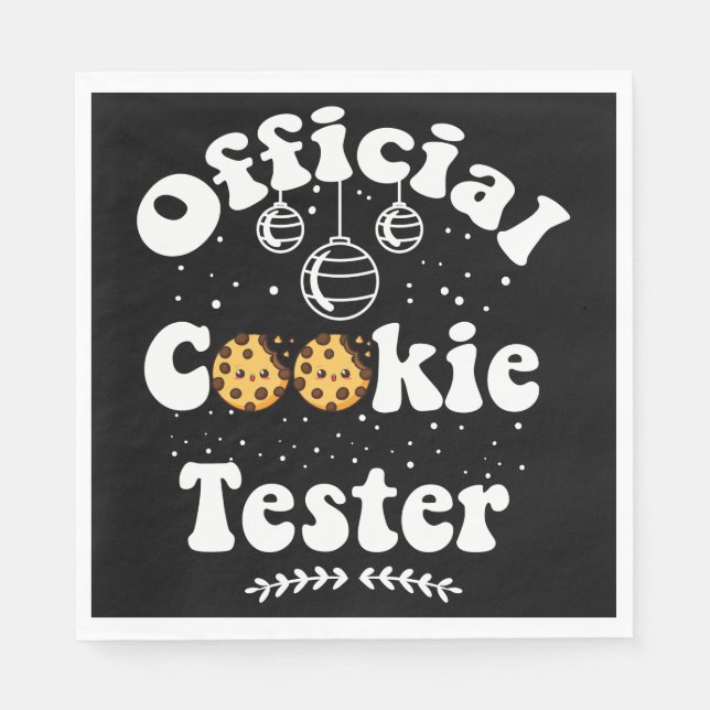 Offizial Cookie Test Cookie Lovers Christmas Serviette (Vorderseite)