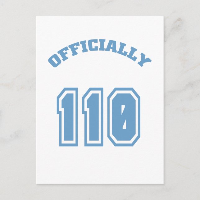 Offiziell 110 postkarte (Vorderseite)