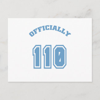 Offiziell 110 postkarte