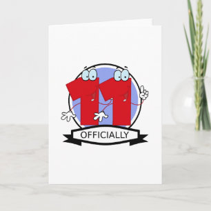Offiziell 11 Geburtstagsbanner Karte