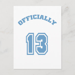 Offiziell 13 postkarte