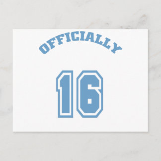 Offiziell 16 postkarte