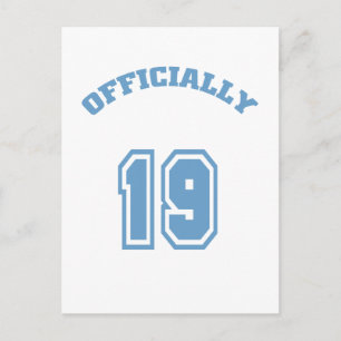 Offiziell 19 postkarte