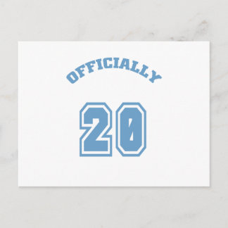 Offiziell 20 postkarte