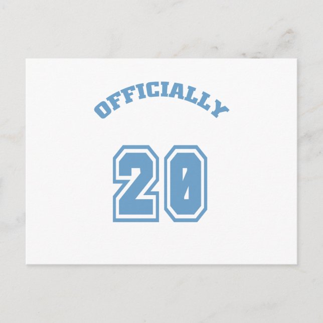 Offiziell 20 postkarte (Vorderseite)