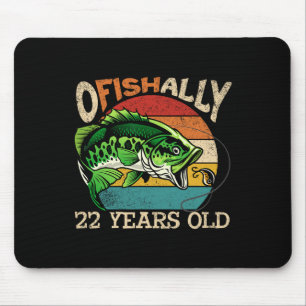 Offiziell 22 Jahre alte Angel-Geburtstags-Theme-Pa Mousepad