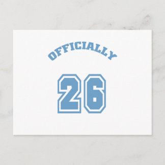 Offiziell 26 postkarte
