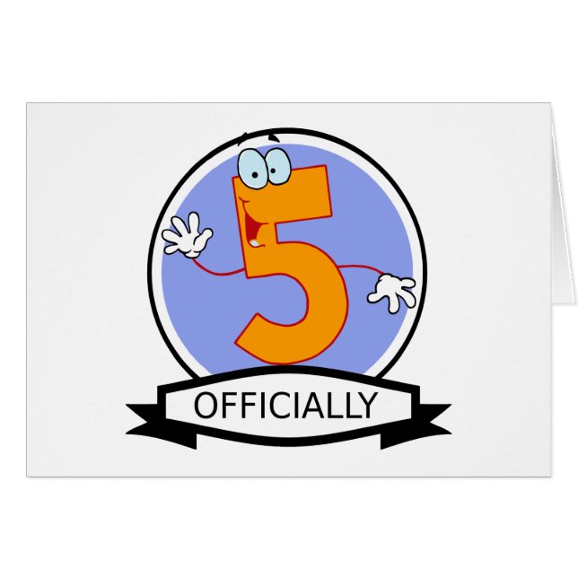 Offiziell 5 Geburtstagsbanner (Vorderseite (Horizontal))