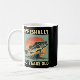 Offiziell 60 Jahre alt 1965 Angeln Fischer 60. Kaffeetasse