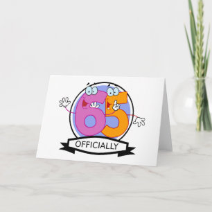 Offiziell 65 Geburtstagsbanner Karte