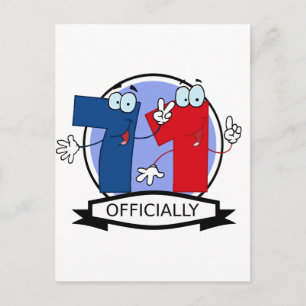 Offiziell 71 Geburtstagsbanner Postkarte