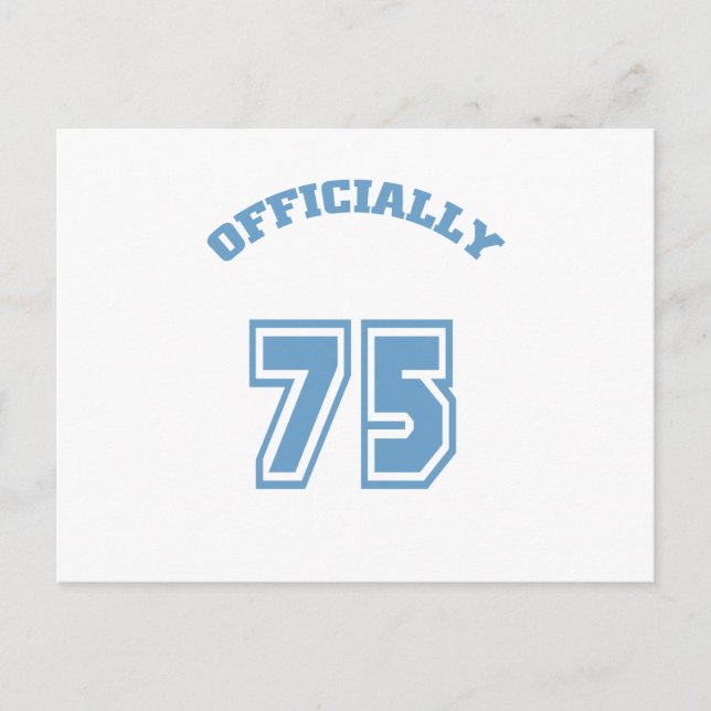 Offiziell 75 postkarte (Vorderseite)