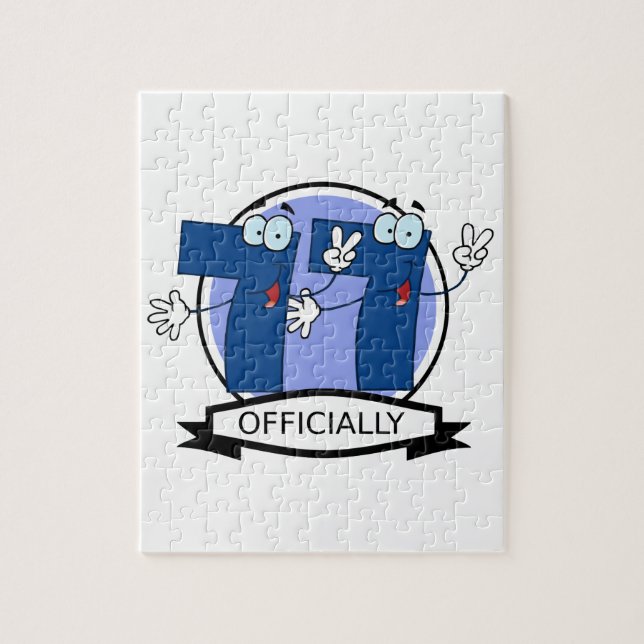 Offiziell 77 Geburtstagsbanner (Vertikal)