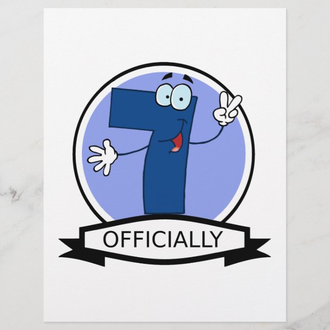 Offiziell 7 Geburtstagsbanner (Vorderseite)