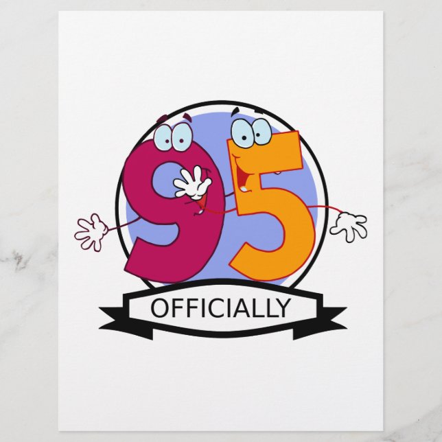 Offiziell 95 Geburtstagsbanner (Vorderseite)