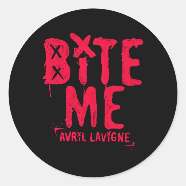 Offiziell Avril Lavigne Runder Aufkleber (Vorderseite)