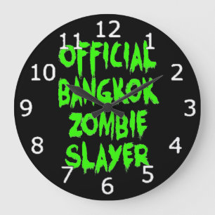 Offiziell Bangkok Zombie Slayer Große Wanduhr