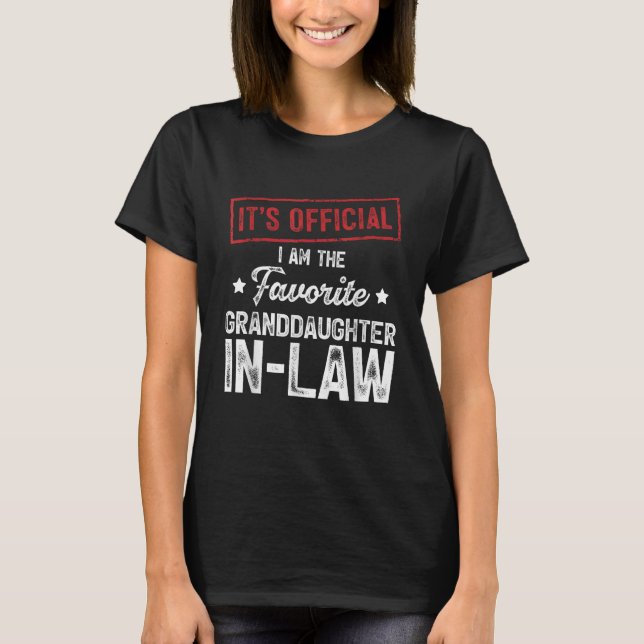 Offiziell bin ich die liebste Schwiegertochter T-Shirt (Vorderseite)