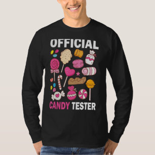 Offiziell Candy Tester Cool Candy Lollipop Hallowe T-Shirt