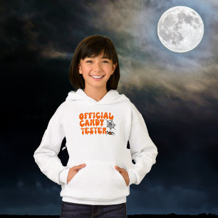 Offiziell Candy Tester Halloween Slogan Hoodie
