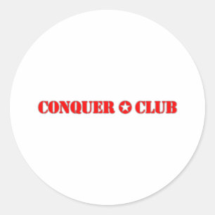 Offiziell Conquer Club Runder Aufkleber