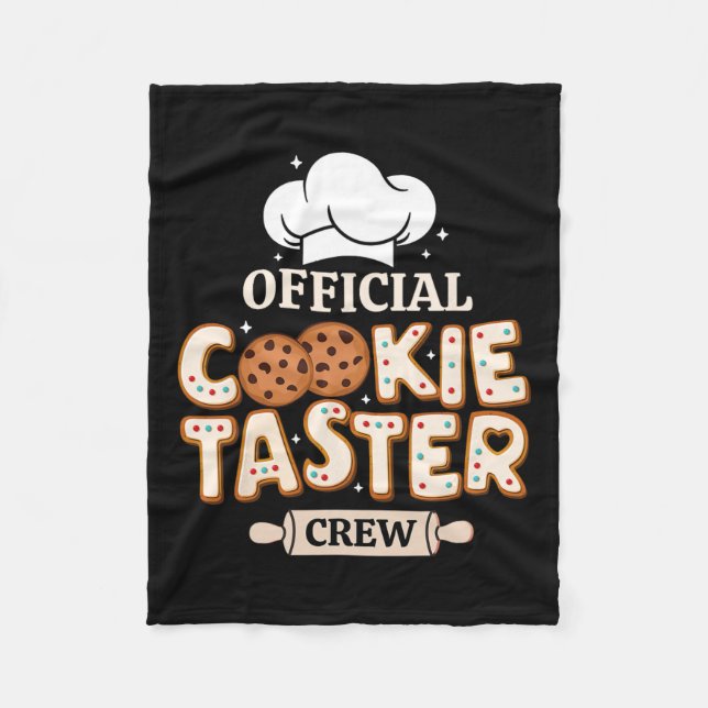 Offiziell Cookie Taster Crew Gewitterbackteam Fami Fleecedecke (Vorderseite)