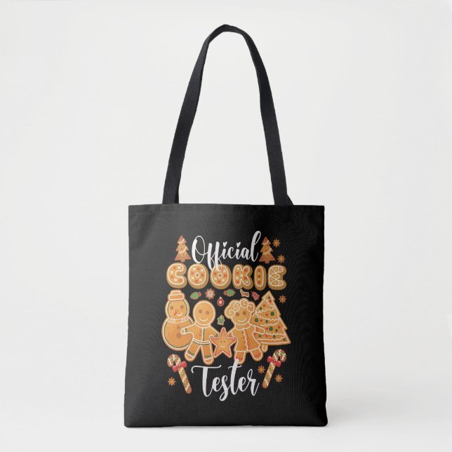 Offiziell Cookie Tester Gingerbrei Weihnachtsbäcke Tasche (Vorderseite)