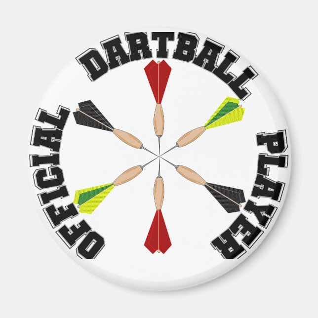 Offiziell Dartball Player Magnet (Vorne)