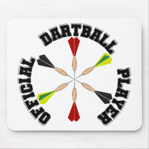 Offiziell Dartball Player Mousepad