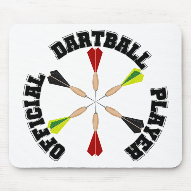Offiziell Dartball Player Mousepad (Vorne)