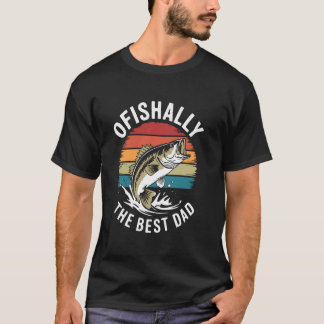 Offiziell der beste Vater-Angler Lustiger Fischfan T-Shirt