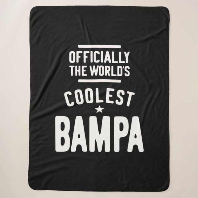 Offiziell die Coolste Bampa der Welt Sherpadecke (Vorderseite)