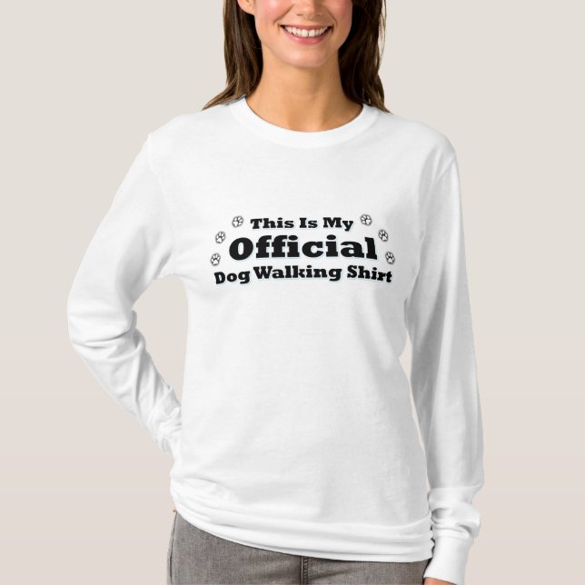 Offiziell Dog Walker T-Shirt (Vorderseite)