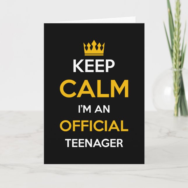 Offiziell ein Geschenk für Teenager Karte (Vorderseite)
