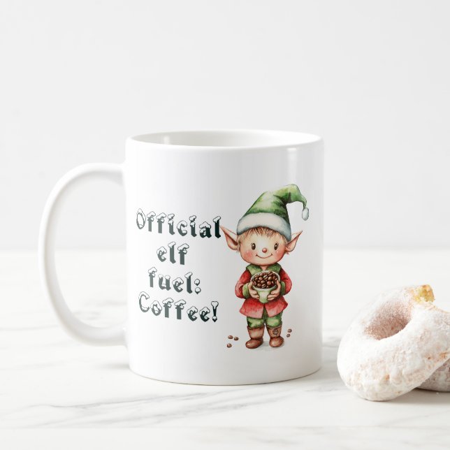 Offiziell Elf Fuel Weihnachten Kaffeetasse (Mit Donut)
