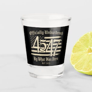 Offiziell entlastet von dem, was Trump 45 47 gewes Schnapsglas