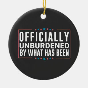 Offiziell entlastet von dem, was Trump gewesen ist Keramik Ornament