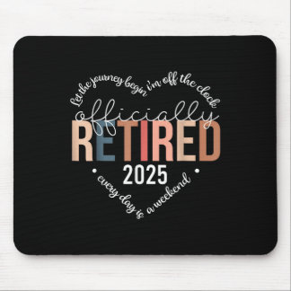 Offiziell erschöpft 2025 Shirt für Frauen Mousepad