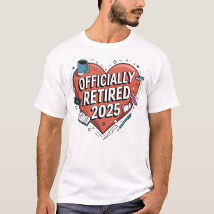 Offiziell erschöpft 2025 T - Shirt Herzstück