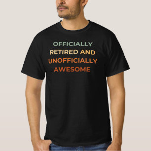 Offiziell erschöpft Funny Retirement Quote T-Shirt